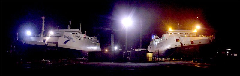 Bluebridge Ships from Glasgow Wharf by Paul Guest