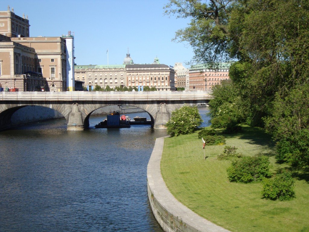 Stockholm, View from the Riksbron, June 2009 by flacksu