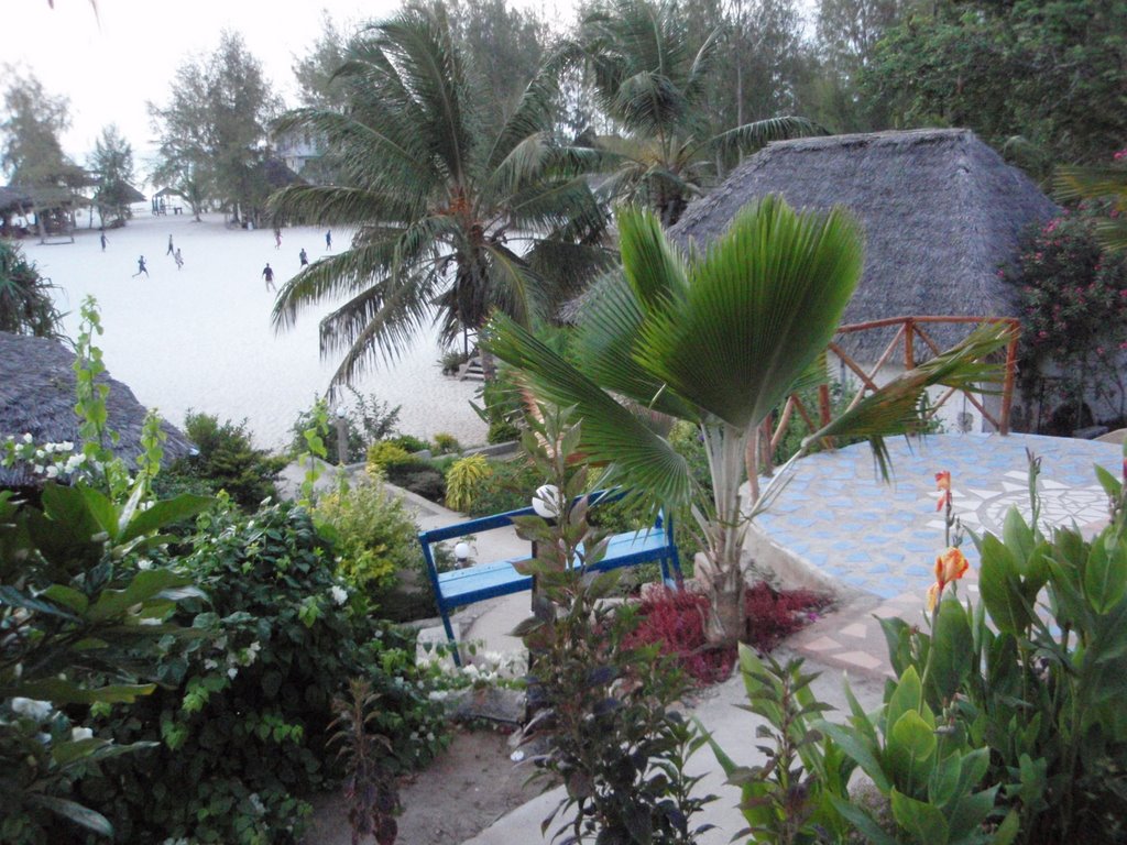 View from our (3 men) honeymoon suite to Kendwa Rock´s beach by artorantonen