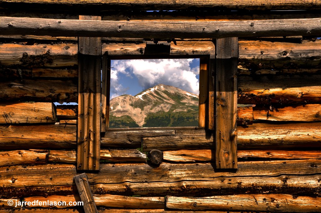 Looking through the Old Boston Mine window at Mayflower Gulch by Dr. Jarred Fenlason