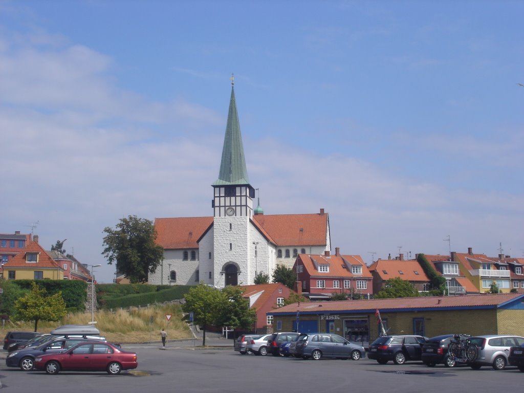 The church in Rønne by Martin Jul Jönsson