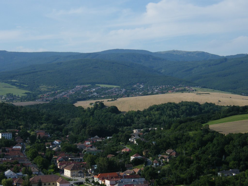 Pohľad z Jasovskej skaly na Poproč by peyar