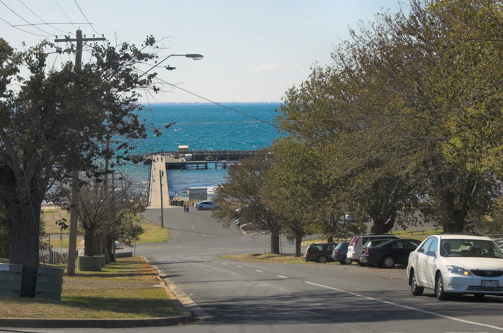 Looking down Harding Street to Portarlington Pier by dirkus49