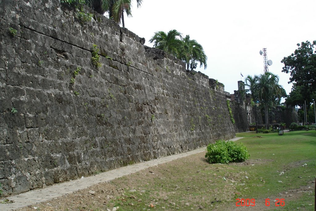 Wall of Fort San Pedro by josewendell