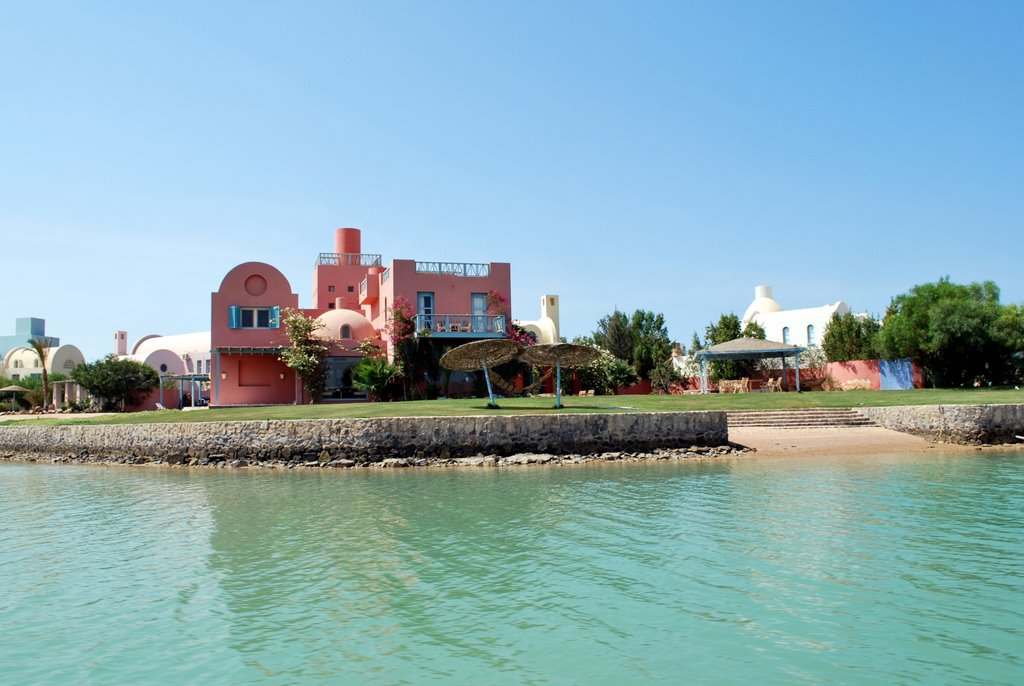 Hotels around the lagoon in El Gouna by Cathrine EV