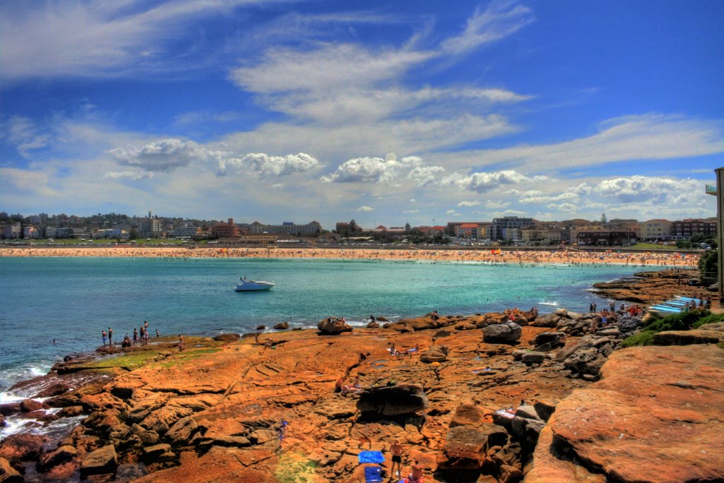 Bondi Beach summer day by Christopher M Jones