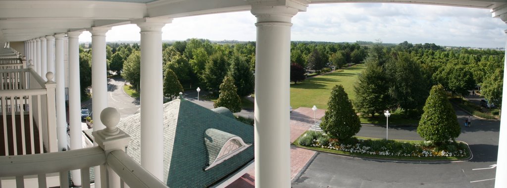 View from Newport Bay Resort Hotel, Disneyland Paris by DavidGethyn-Jones