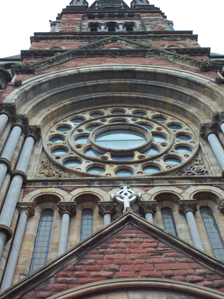 Horizontal section of mid facade, St. Patrick's church, Donegall Street, Belfast, U.K. by lcb1