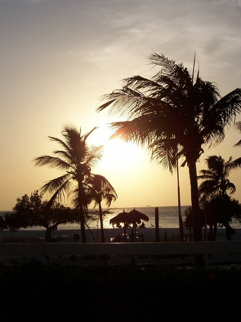 Sunset in Aruba by Mark Stillwagon