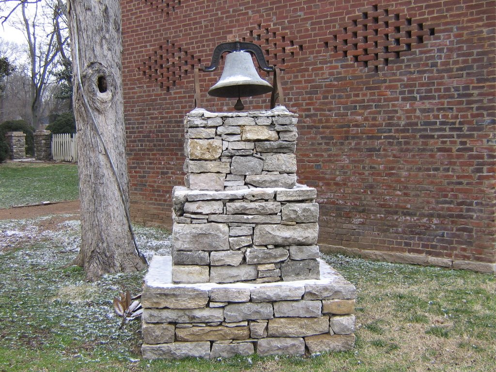 NASHVILLE, TENNESSEE, BELLE MEADE MANSION - SLAVE BELL by Elizabeth H. Roome