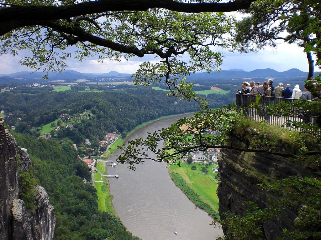 Blick von der Bastei - Bastei View, Saxon Switzerland by saechsische-schweiz.…