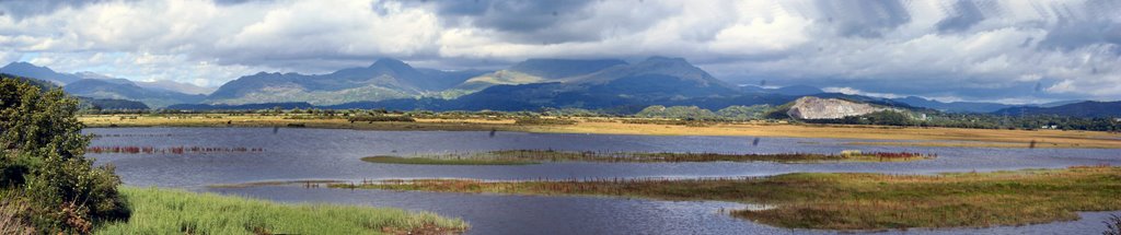 Panorama from the Cob Porthmadog by John Mulder