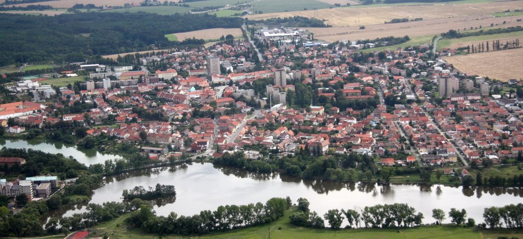 Letecký pohled na Dobříš by melechovsky