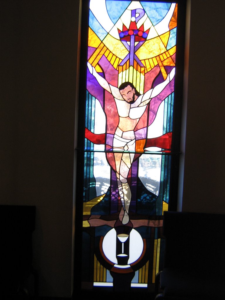 TULSA, OKLAHOMA, USA - CHRIST CHURCH EPISCOPAL STAINED GLASS WINDOW- by Elizabeth H. Roome