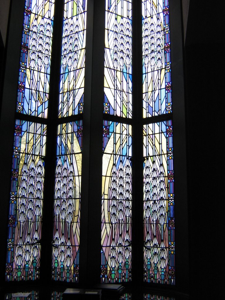 TULSA, OKLAHOMA, USA - BOSTON AVENUE METHODIS EPISCOPAL CHURCH, SOUTH - INTERIOR - STAINED GLASS WINDOWS by Elizabeth H. Roome