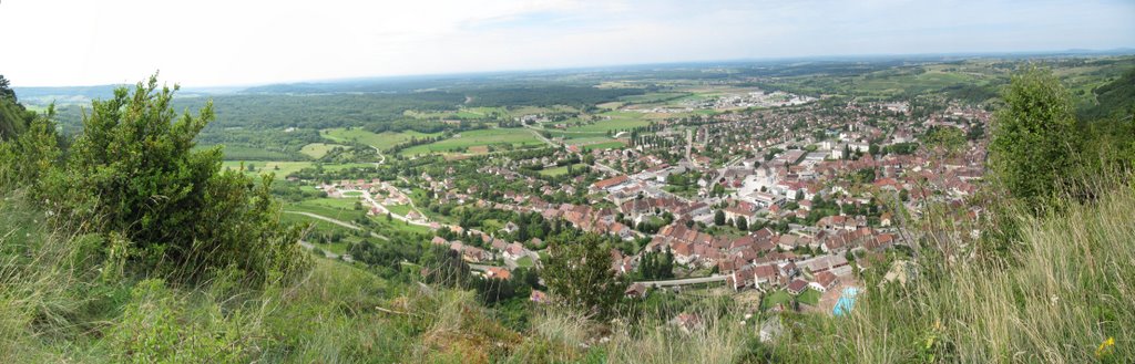 Poligny depuis la Croix du Dan by ooiimm