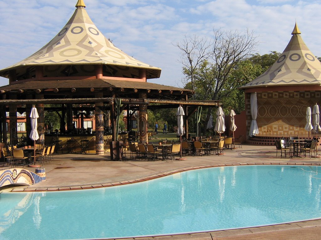 ZAMBESI SUN HOTEL, ZAMBIA - NEAR THE VICTORIA FALLS by Elizabeth H. Roome