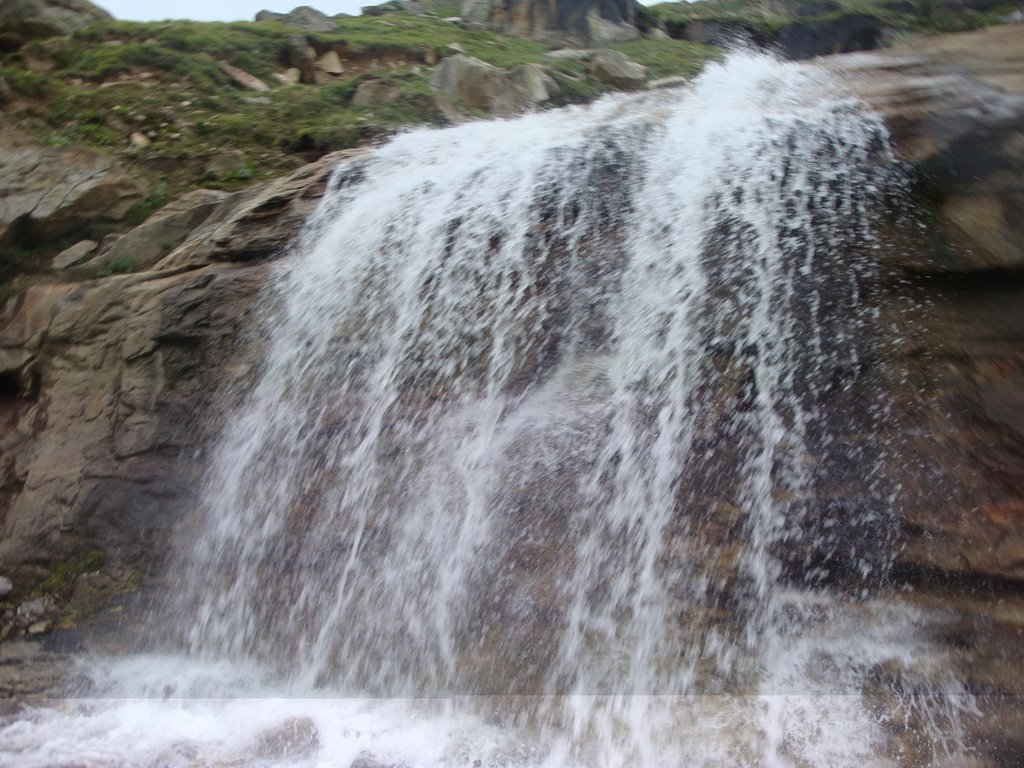 Water Fall near Koksar (Lahul) by maheshrana