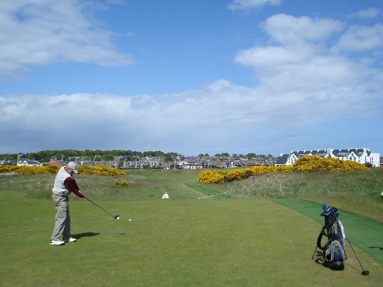 Carnoustie - Bob teeing off by caseytop