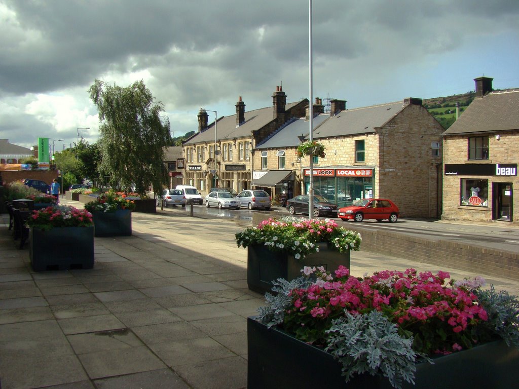 Stocksbridge planters and shops, Manchester Road, Sheffield S36 by sixxsix