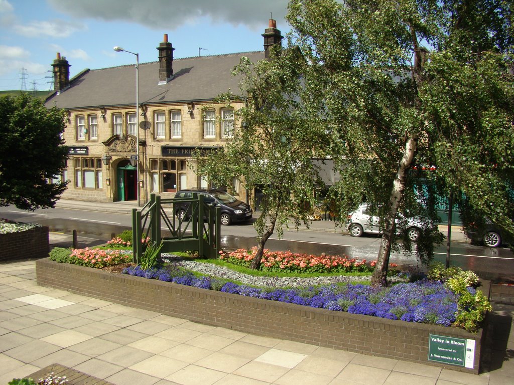 Stocksbridge flower display and the Friendship, Manchester Road, Sheffield S36 by sixxsix