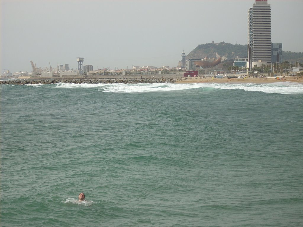 Barcelona - playa de la Mar Bella by cimaru