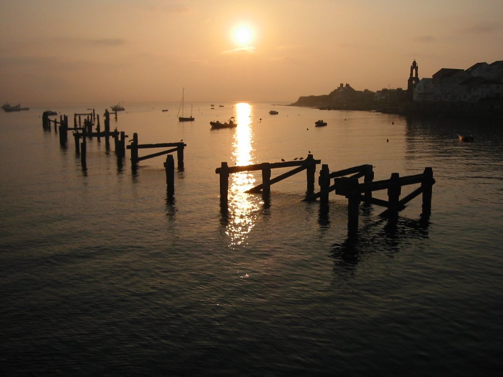 The old pier at Swanage by Garry Cane