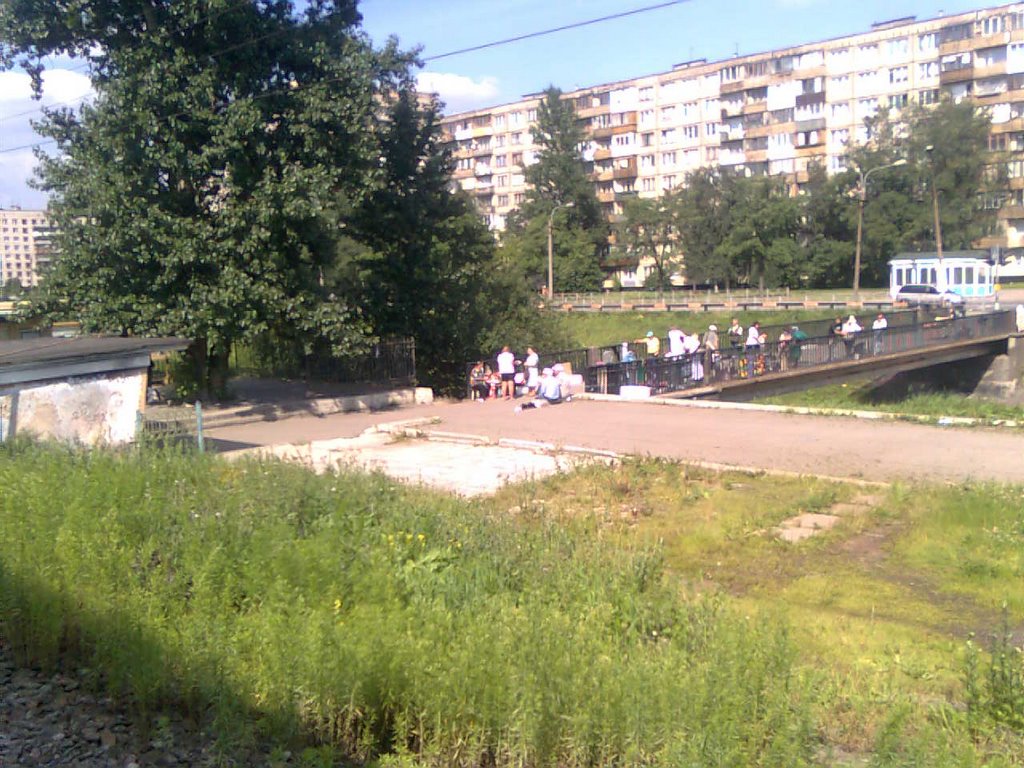 Перехід через річку Вовківка до Купчина/Passing-way over Wolkowka river to Kupchino (31.07.2009) by Амeлін Андрій