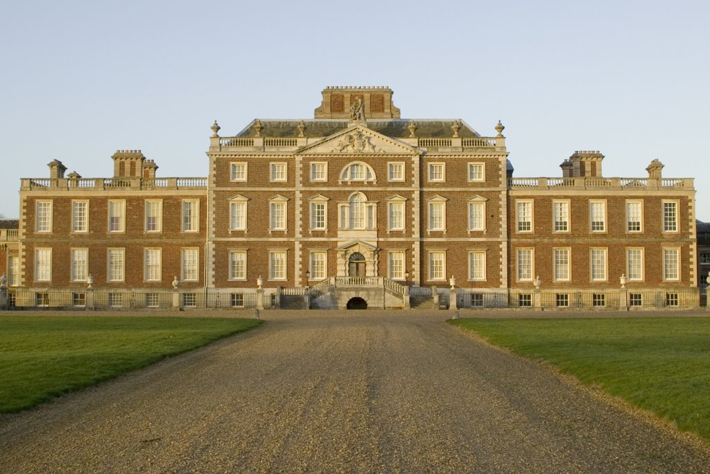 Wimpole Hall At Sunset by David New