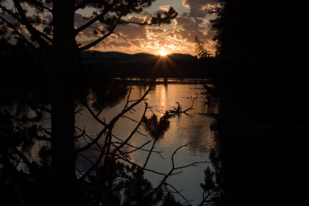 Sunrise at Fishing Bridge by M.B. Brown