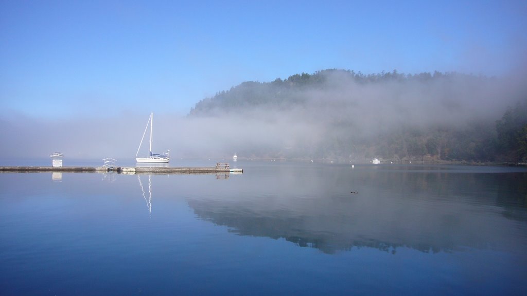 Fog lifting at Bedwell Harbor by cvj