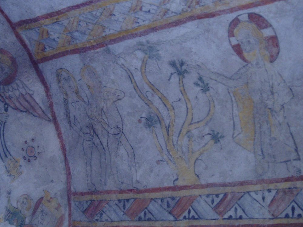 St. Maurice s.L.: Egl. rom. Fresques dans le choer detail Adam et Eve by GregorE