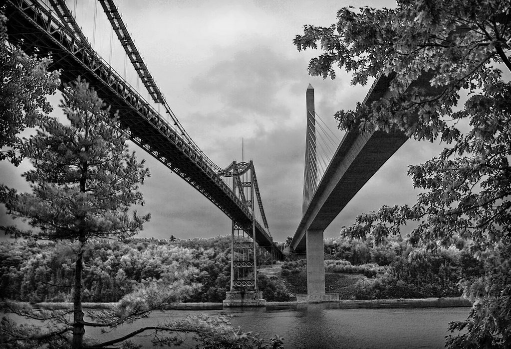 Penobscot Narrows Bridges by sahge