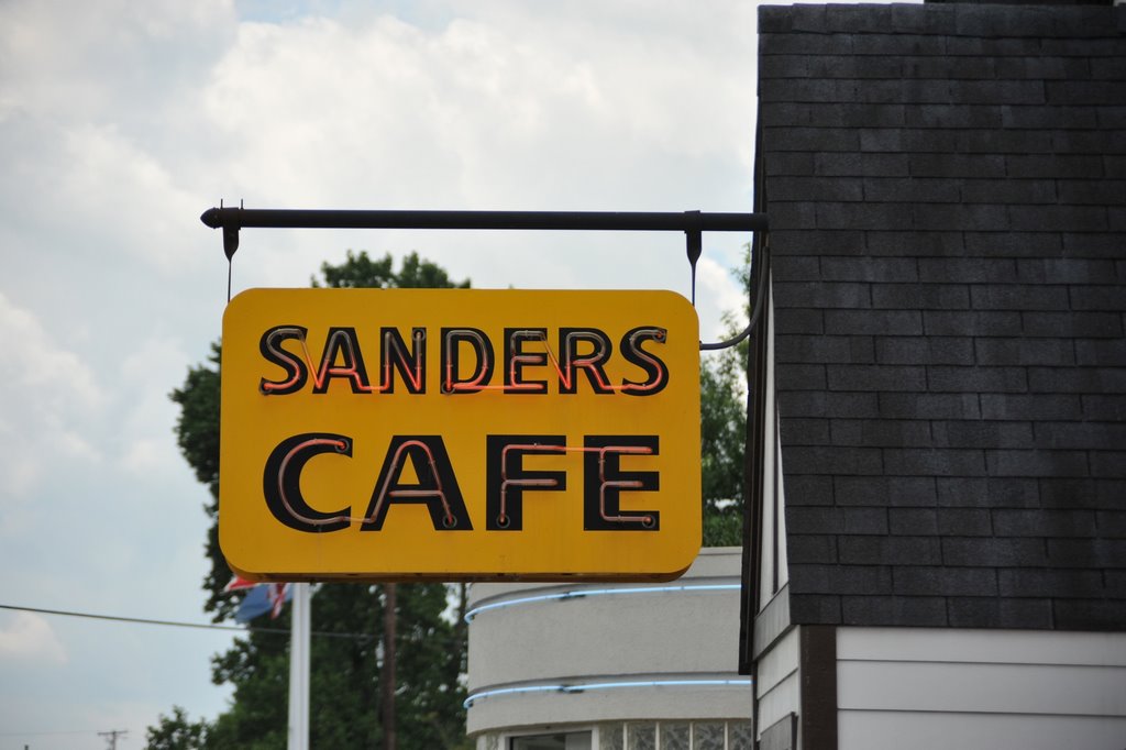 Sanders Cafe Sign by Jerry Satterfield