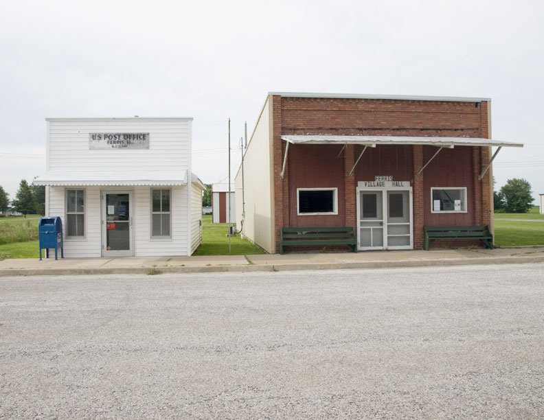 Ferris Post Office & Village Hall by LSessions