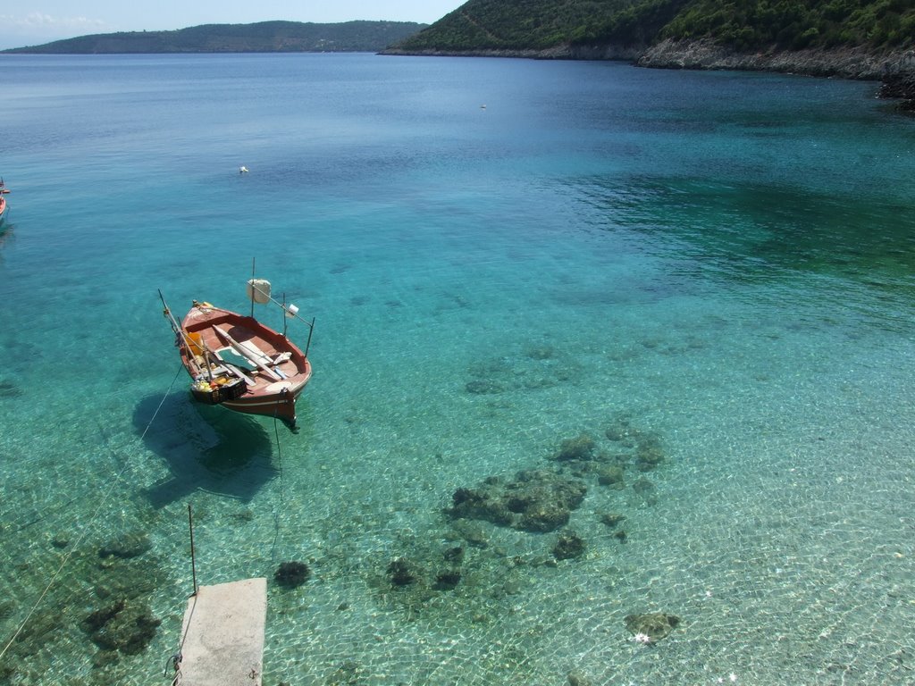 Lefkada - Mikros Gialos bach near Efgiros by Dule_n