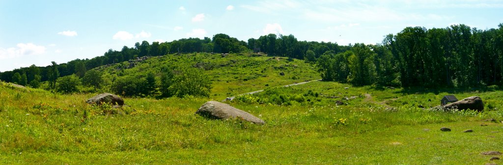 Little Round Top viewed from Devil's Den by Layne Parmenter