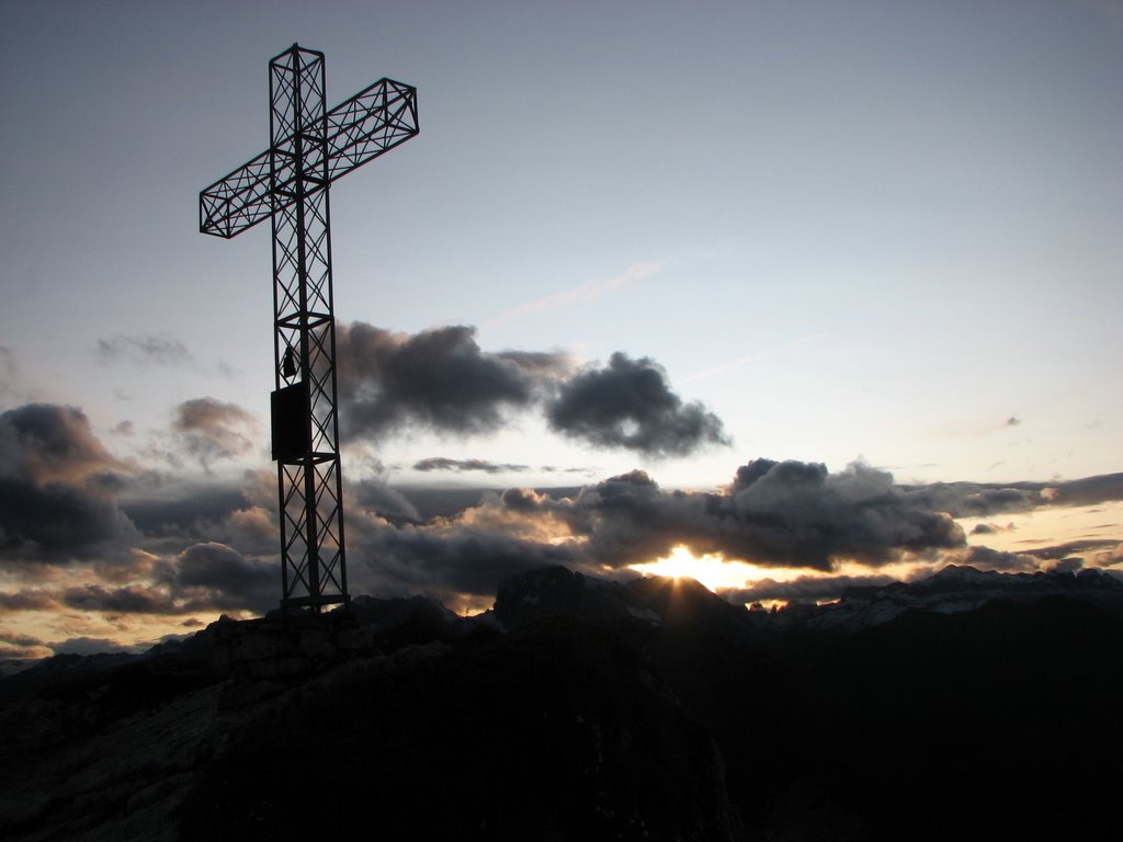 Tramonto sulla marmolada dal tissi by navez