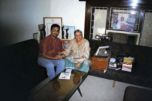 Kamaal Mustafa with Music Director RAVI SAHAB by Kamaal Mustafa