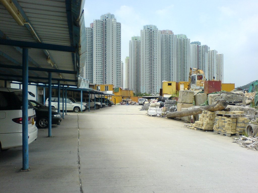 Yat Tung Estate from Site Office by chuenkay