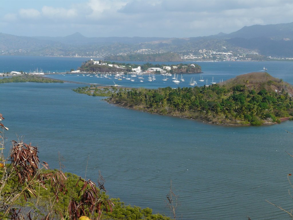 Vue sur Dzaoudzi et la vasière à marée haute by franek2