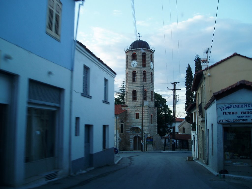 The clock of the church in Arnea by Pafsanias