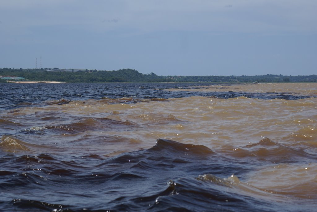 Where Rio Negro merges with Amazon by powermeerkat