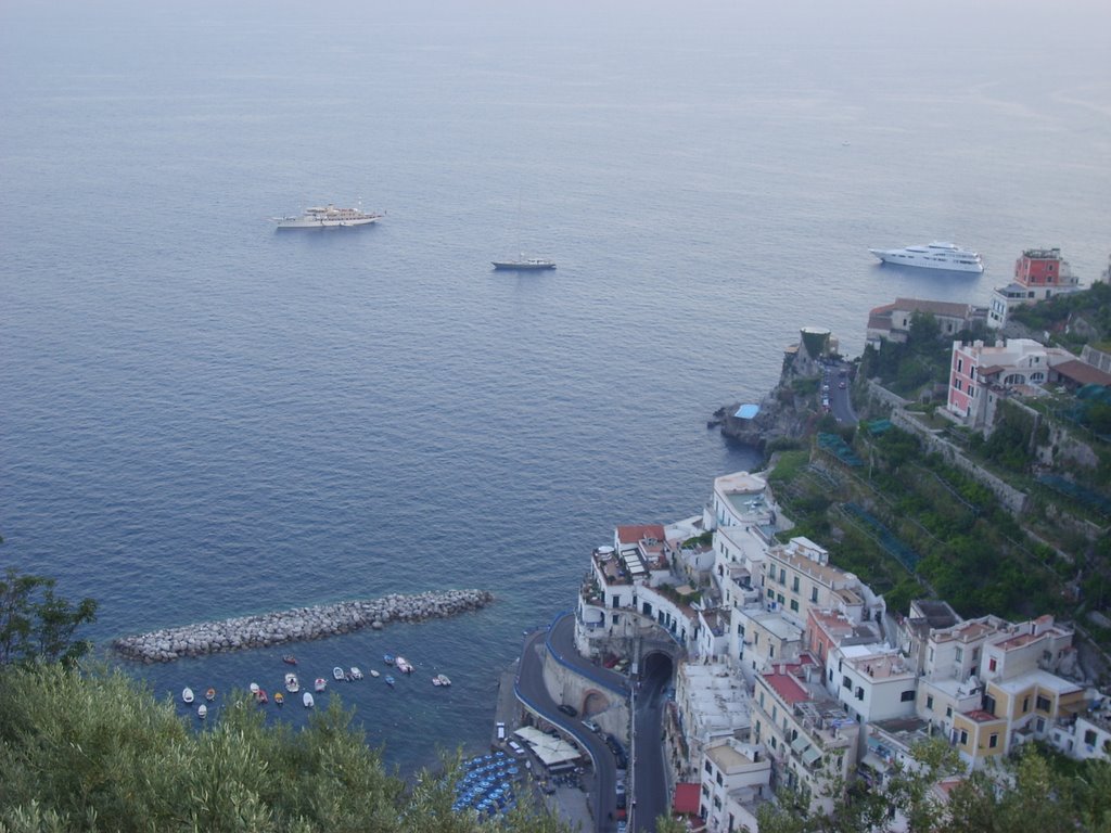 Veduta della baia di atrani by Antonio della corte