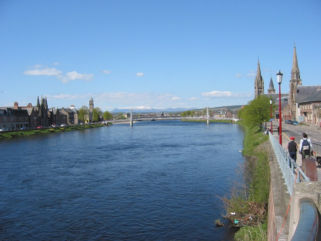 Inverness - some snow in the distance by deloew