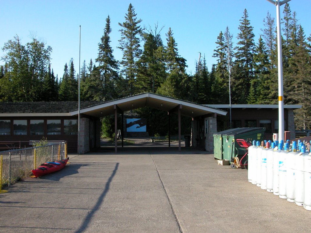 Ranger station at rock harbor, isle royale by slworden