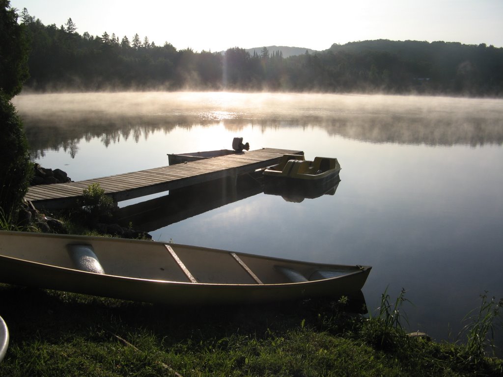 Sun Rise on Lac Patrick from 601 Rock by Jean-Pierre Leblanc