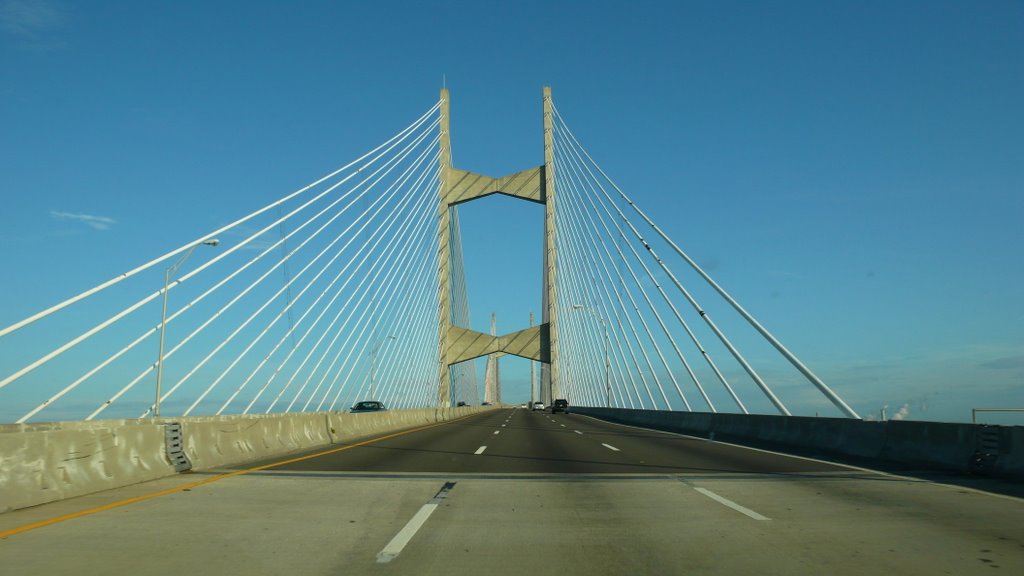 Dames Point Bridge (aka: Bow Tie Bridge), Jacksonville, FL by sshott