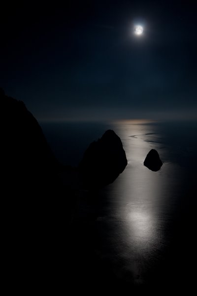 Moonlight view from Keri Lighthouse by alaric-w