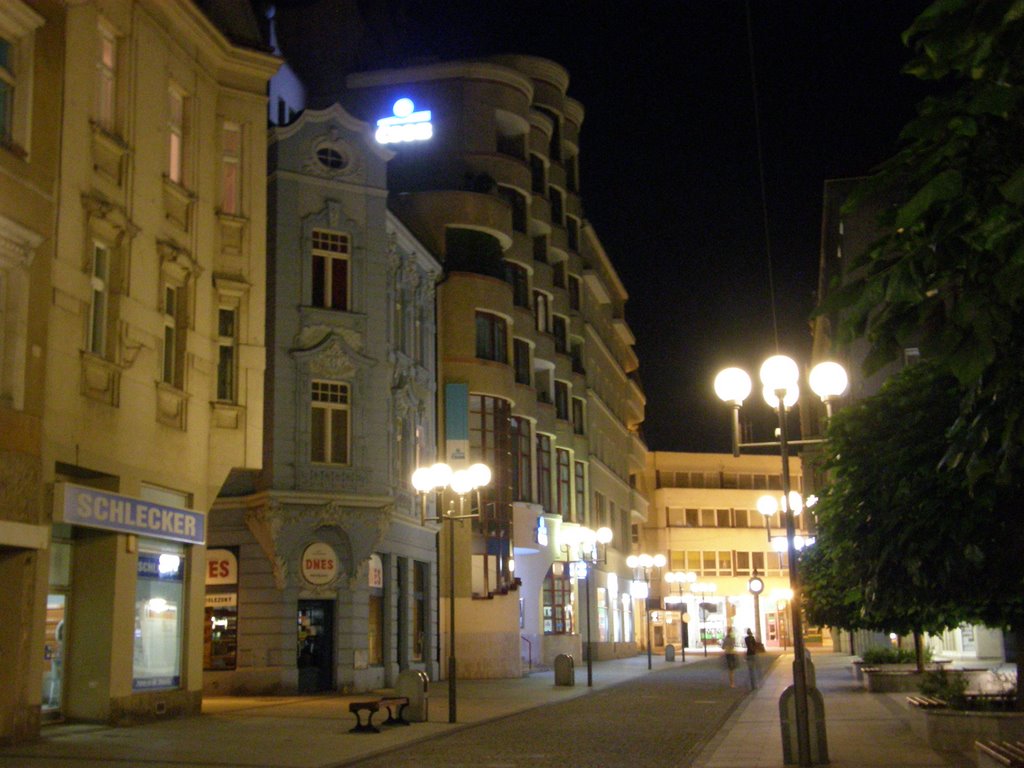 Hrnčířská ulice v noci (Potter's street in night), Opava, Czech Republic by MAPP HUDRANS